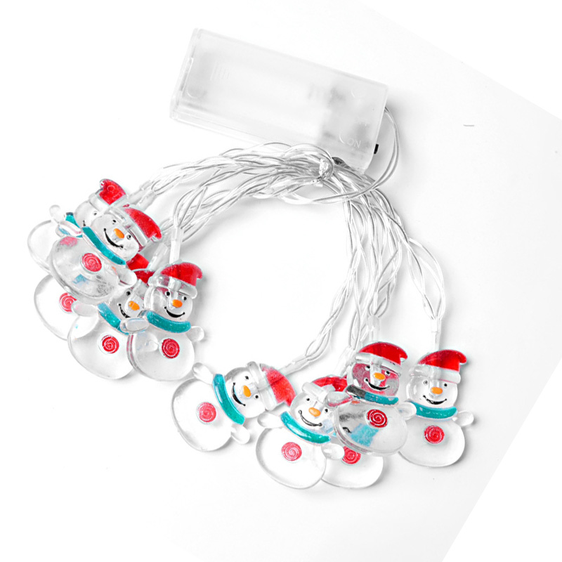 1.5m 10 Lights LED Decorative String Light - Snow Man