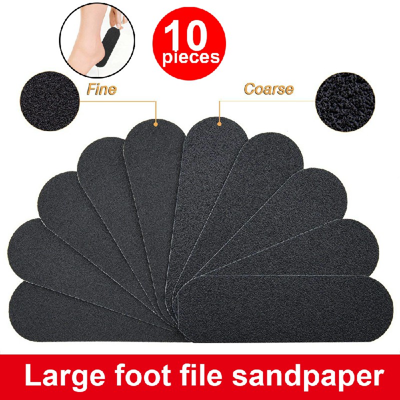10 pcs Foot Files Pedicure Callus Feet Rasp Replacement Pads