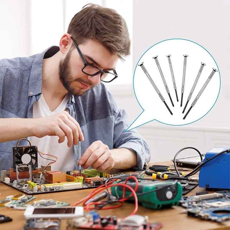 11 pcs Mini Screwdriver Set Precision Screwdrivers Perfect for Glasses, Watches, Remotes and Computers