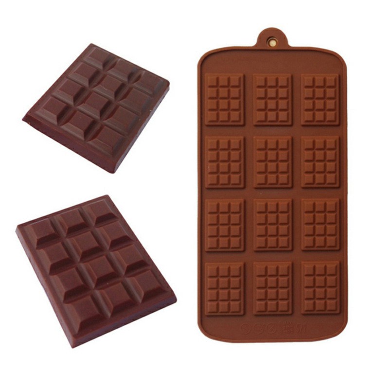 12 Continuous Coffee Beans Chocolate Mold Candy Ice Cube Jelly DIY Bakeware Mould Baking Molds