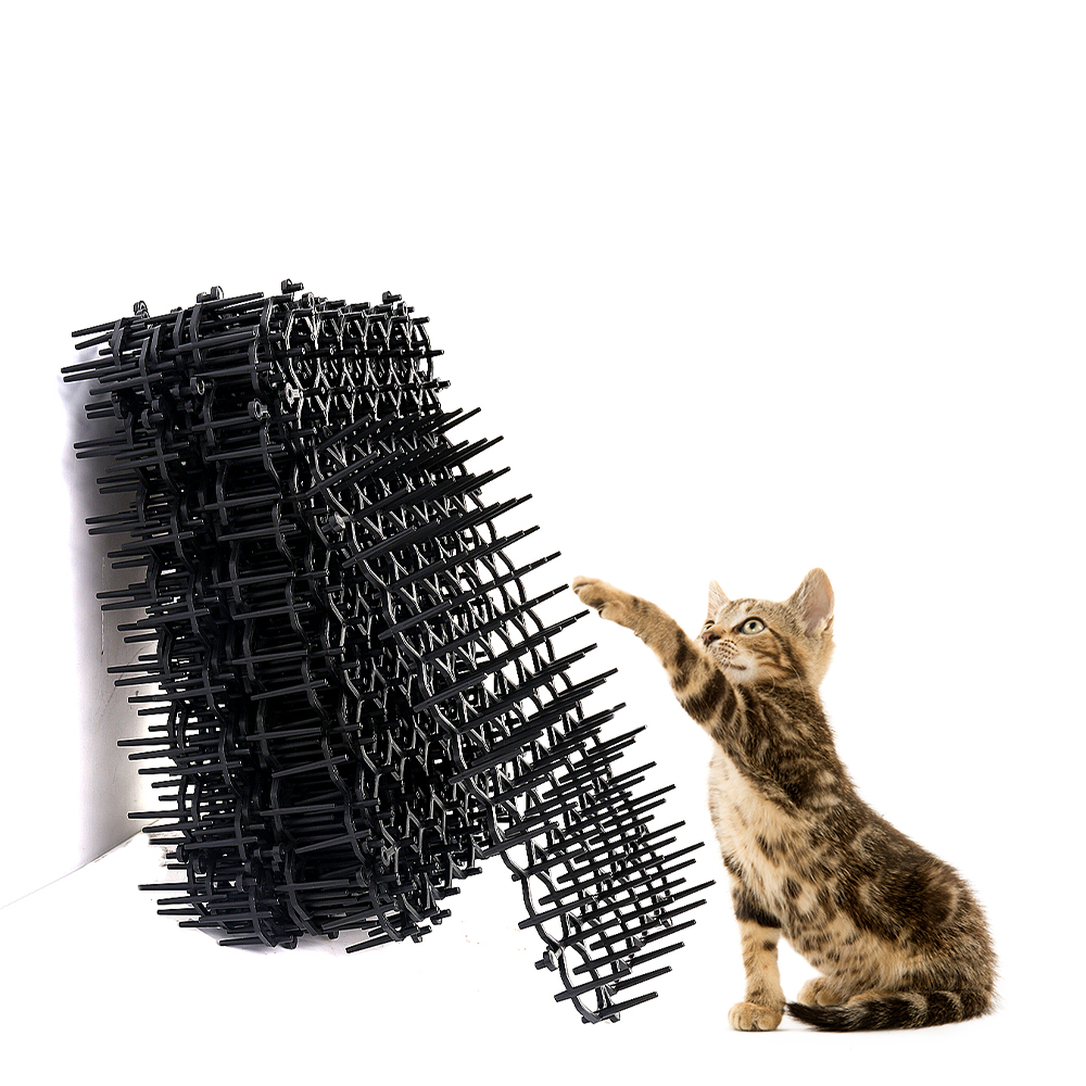 12pcs Cat Scat Mat Animal Deterrent Mat with Spikes Prickle Strip Dig Stopper