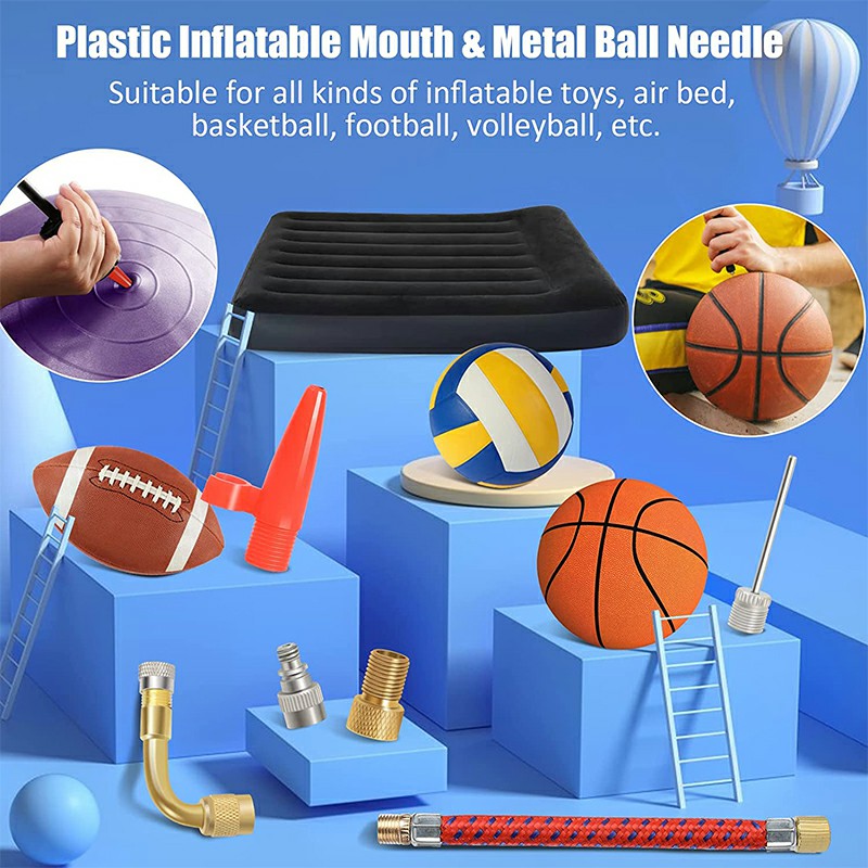 12Pcs Valve Converter Set Brass Bike Valve Adapter Schrader Valve