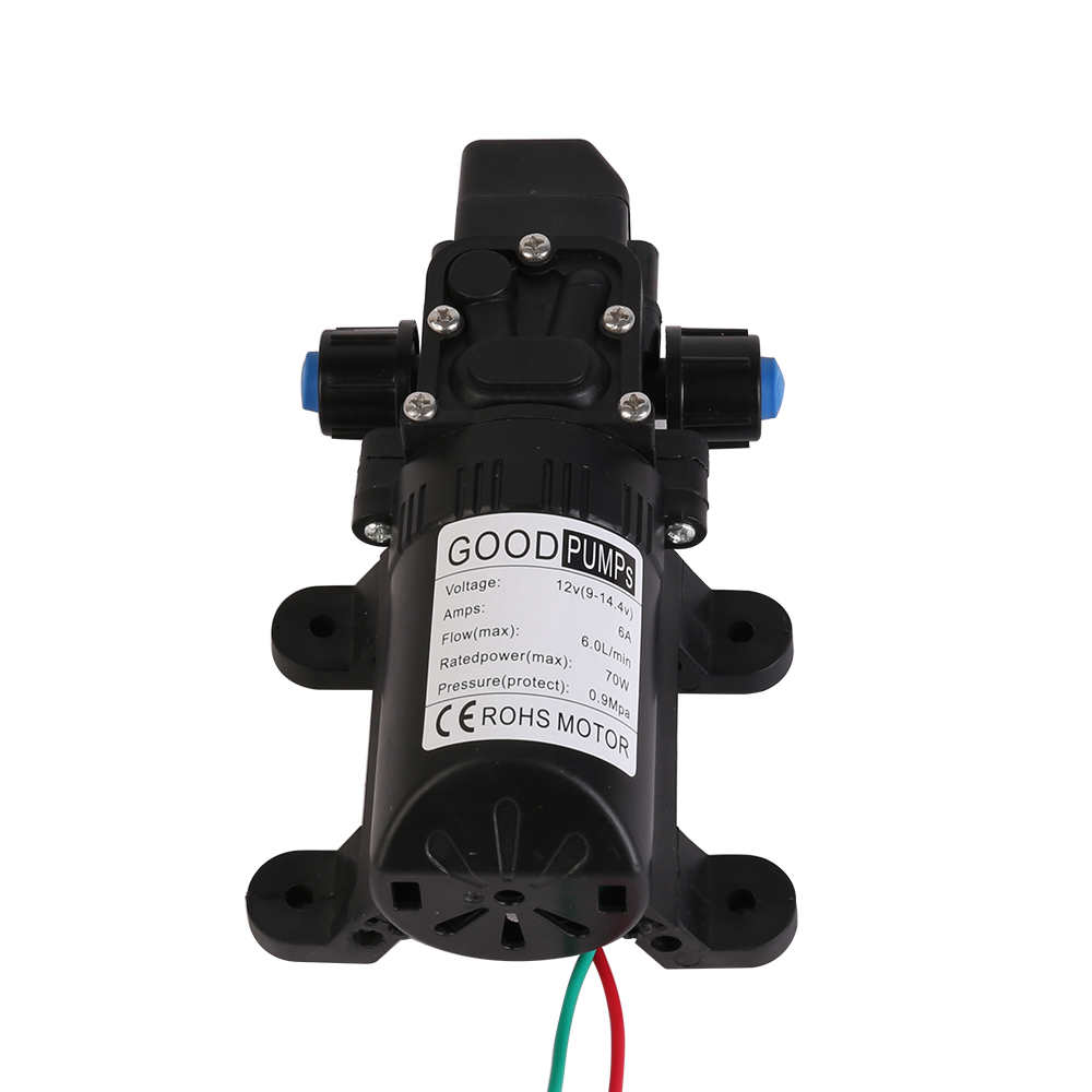 12V High Pressure Water Pump Diaphragm Self Priming 6L/Min RV Caravan