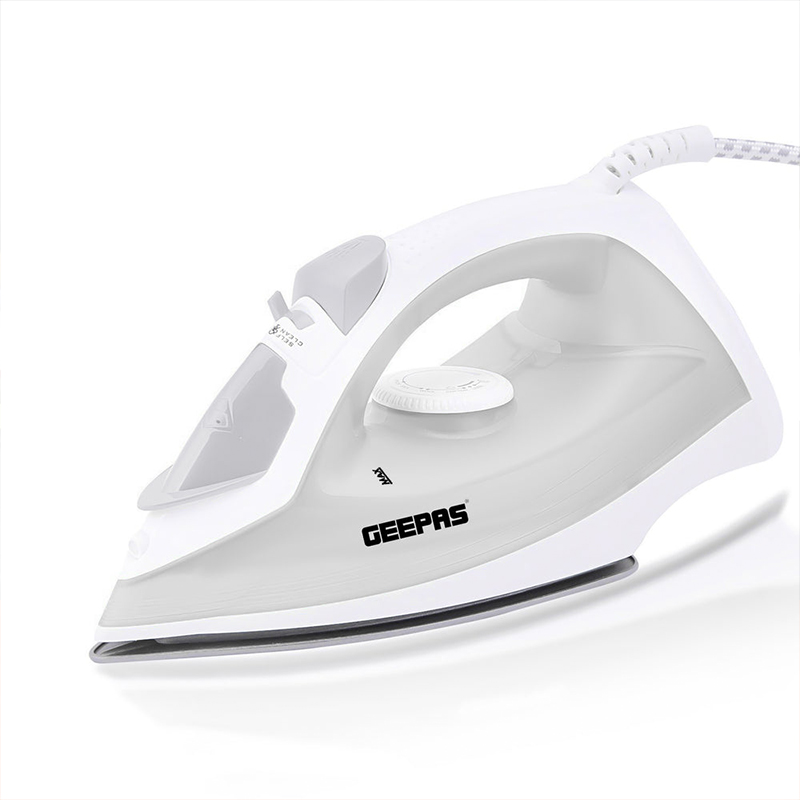 1300W Clothes Steam Iron Electric Steam Iron with 210mL Tank Ceramic Soleplate Spray Steam Function Self Clean Grey