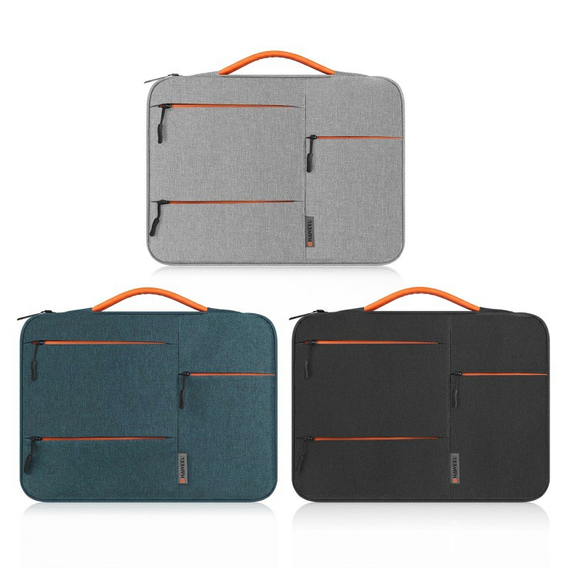 13 inch 360 Degree Protective Laptop Polyester Bag Compatible with 13 Inch Laptop - Grey