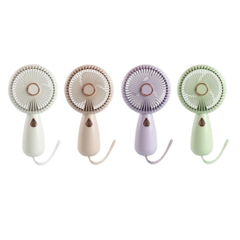 16 cm Hand Fan Mini with Strap USB Rechargeable Ramdon Colours