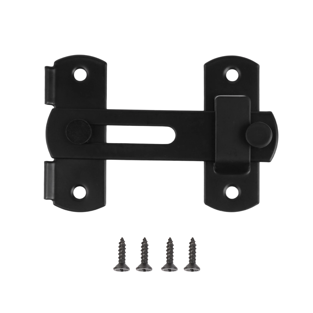180 Degrees Flip Sliding Barn Door Lock Stainless Steel Gate Latch Door Bolt Latch Buckle Safety Door Bolt Lock for Wine Cabinet Garage Garden