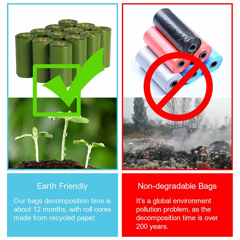 1 Dog Poop Bag Dispenser + 2 Roll Lavender Scented Poop Bags