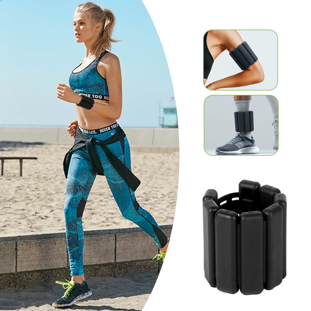 1 Pair Adjustable Wrist Weights Weight Bearing Bracelet for Aerobics Pilates