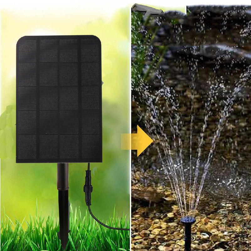 2.5W Solar Panel Powered Water Pump Garden Pool Pond Fish Aquarium Fountain