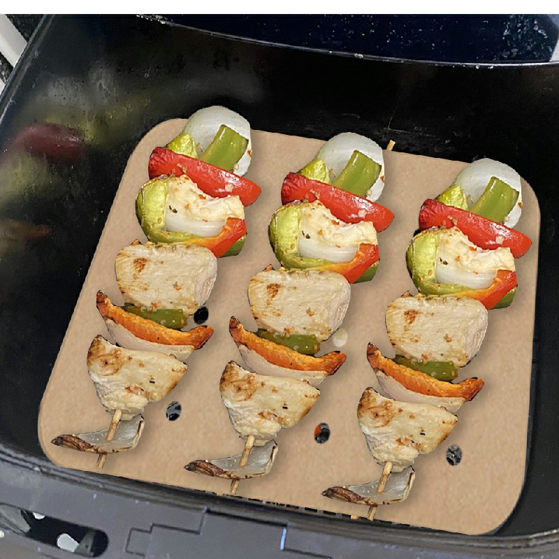 200X Disposable Paper Air Fryer Liners - White