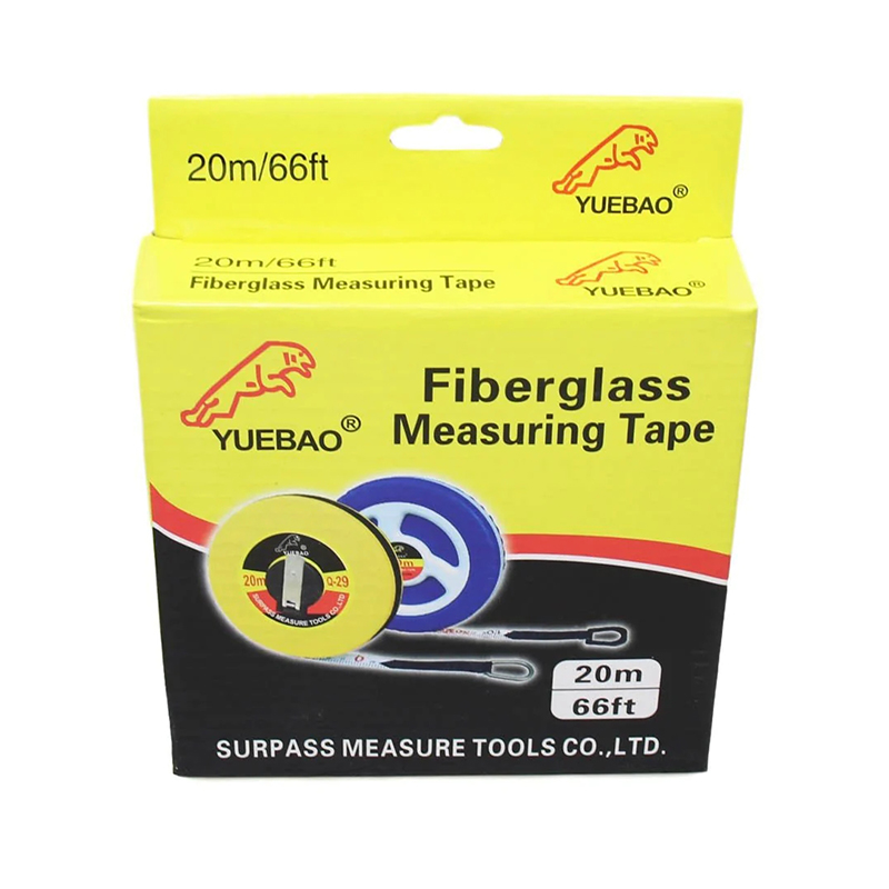 20m Fiberglass Tape Measure Builders Surveyors Long Reel Roll Measuring Tape 66ft