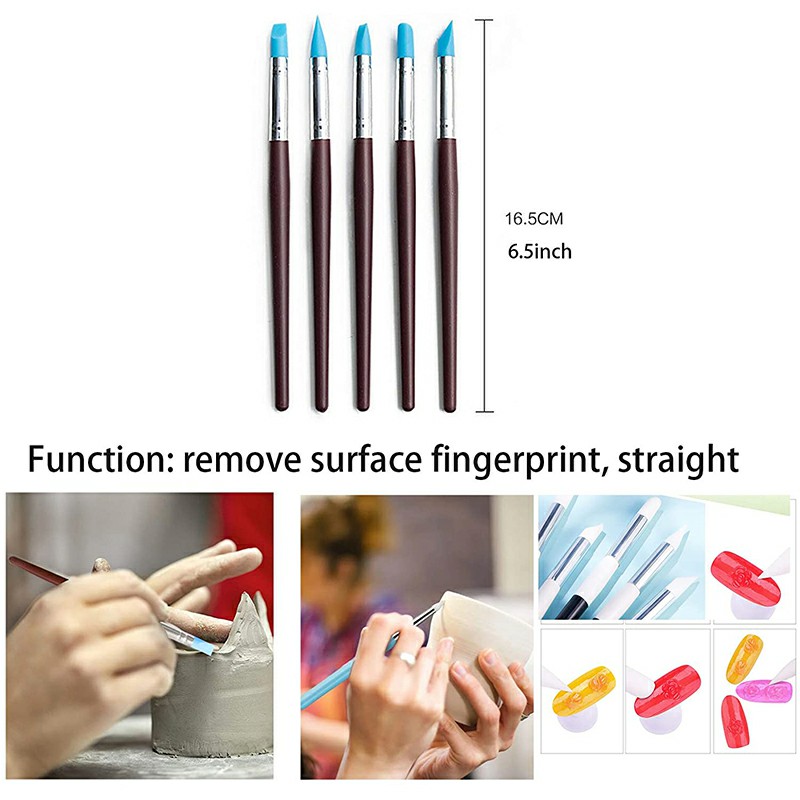 24 pcs Polymer Clay Tools Ball Stylus Dotting Tools Combinations - Green