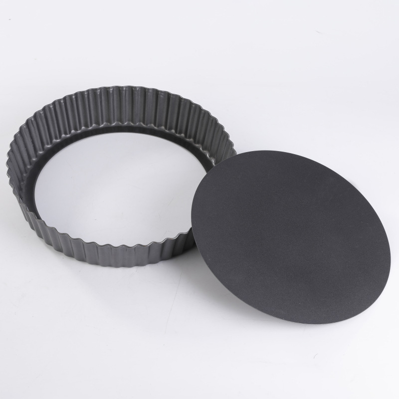 24cm Non Stick Tart Pan Fluted Baking Cake Mould Tin with Removable Loose Base