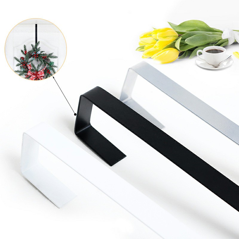 28cm Door Wreath Hanger Christmas Hook Xmas Decoration - Silver