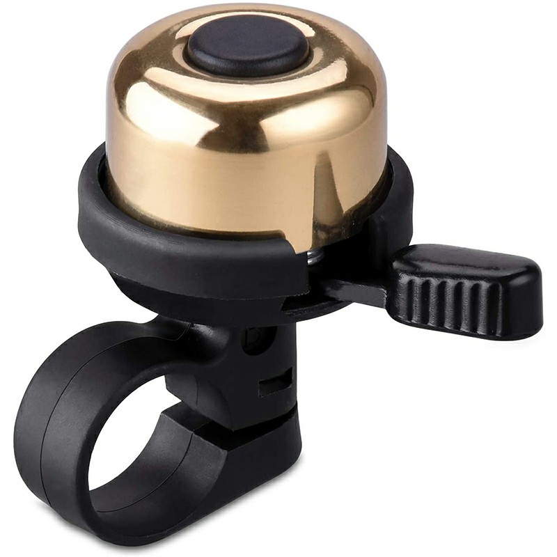 2 pcs Bike Bell Brass Mini Bicycle Ring Bell for Mountain Bike Road Bike Kid Bike Accessories - Gold