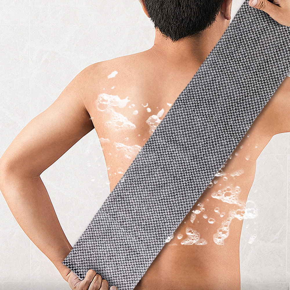 2 pcs Japanese Washcloth Exfoliating Back Scrubber Towel Washed Bath Towel for Adults