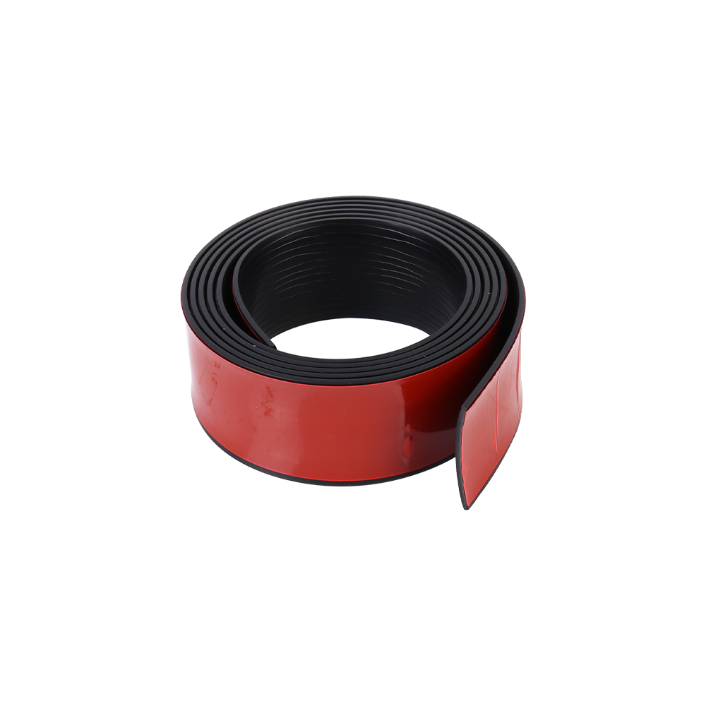 2M PVC Flat Self Adhesive Flooring Strip Trim Door Threshold Floor Transition Strip Trim - Black