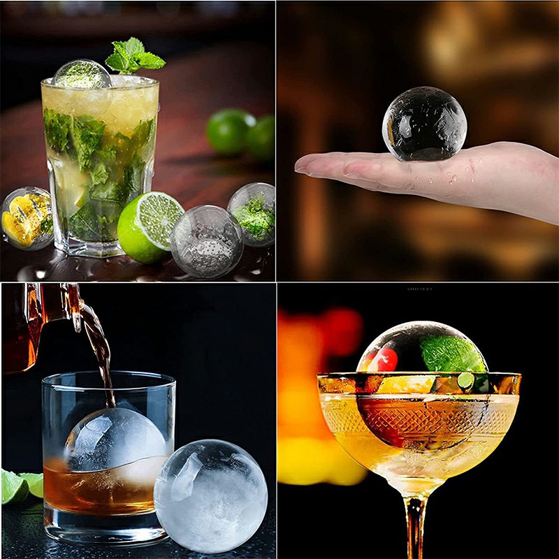 2PCS Ice Hockey Ice Maker Ice Moulds for Freezer, Whiskey, Cocktail