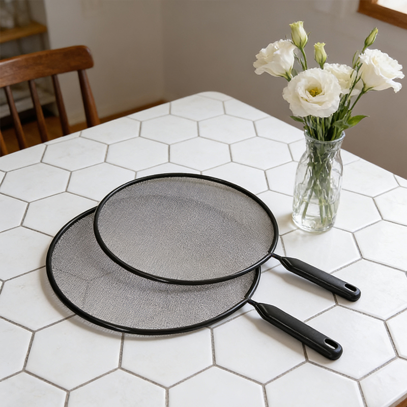 2PCS Metal Splatter Screen Grease Splatter Screens for Fryling Pan Frying Pan Cover Splatter Screen from Hot Oil Splash