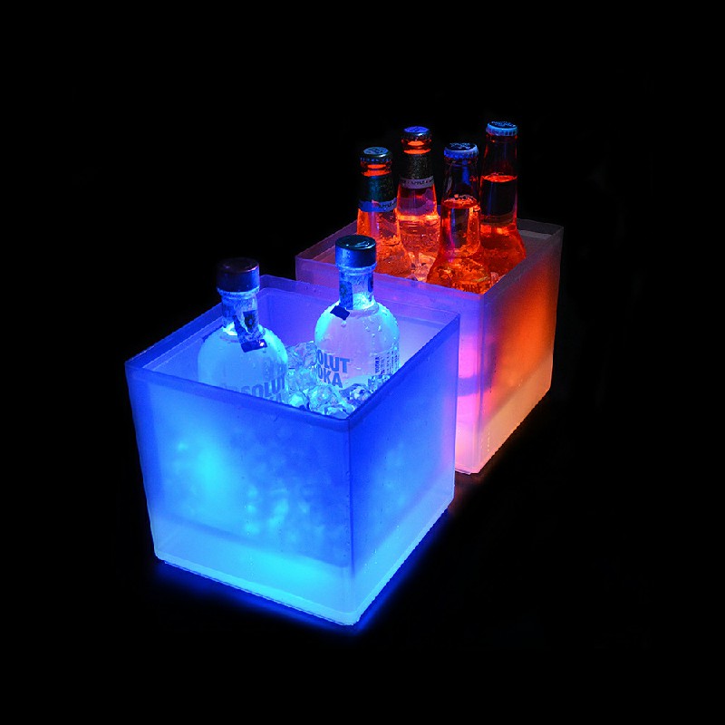 3.5L LED Colour Changing Ice Bucket Champagne Wine Drinks Cooler.