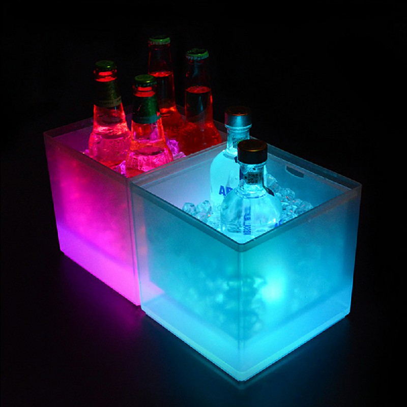 3.5L LED Colour Changing Ice Bucket Champagne Wine Drinks Cooler.