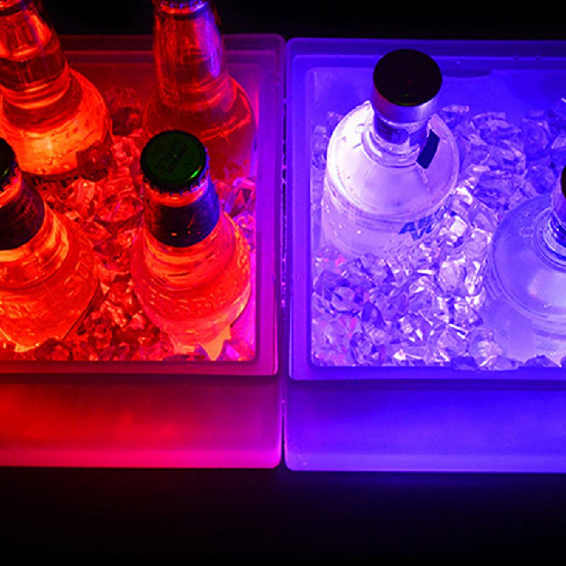 3.5L LED Colour Changing Ice Bucket Champagne Wine Drinks Cooler.
