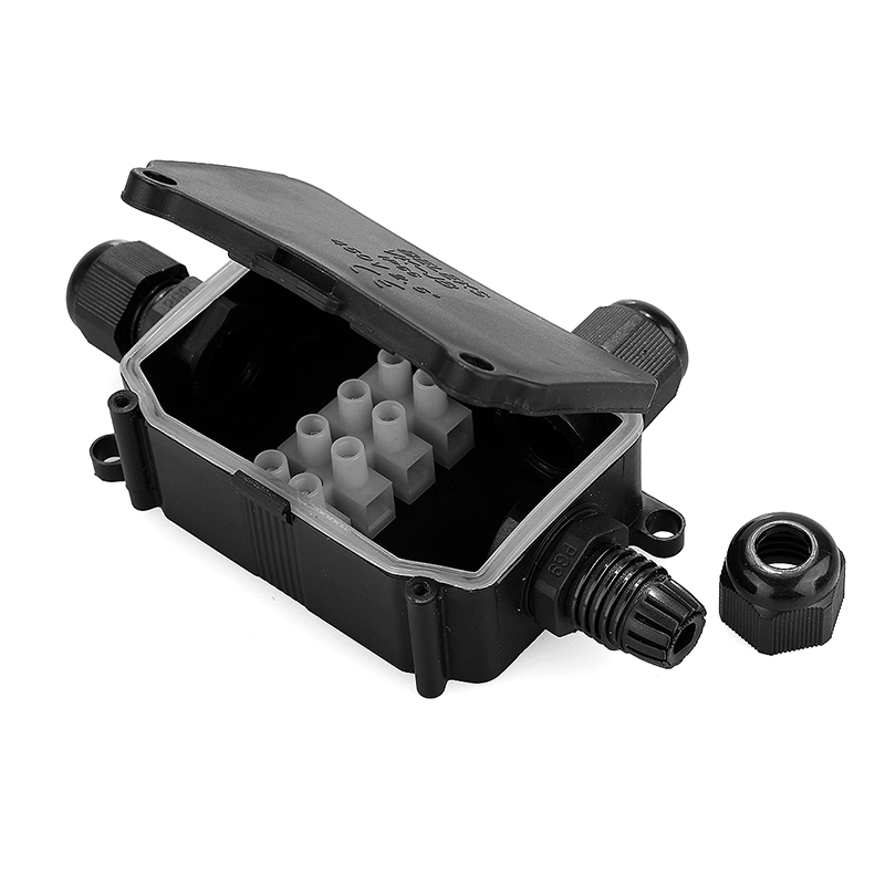 3 Way Waterproof Junction Box Cable Line Protection Connectors