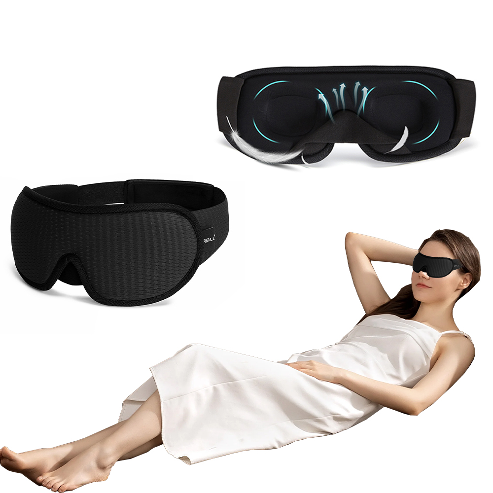 3D Sleeping Eye Mask Blocking Light Breathable Soft Padded Mask Cover Eyepatch