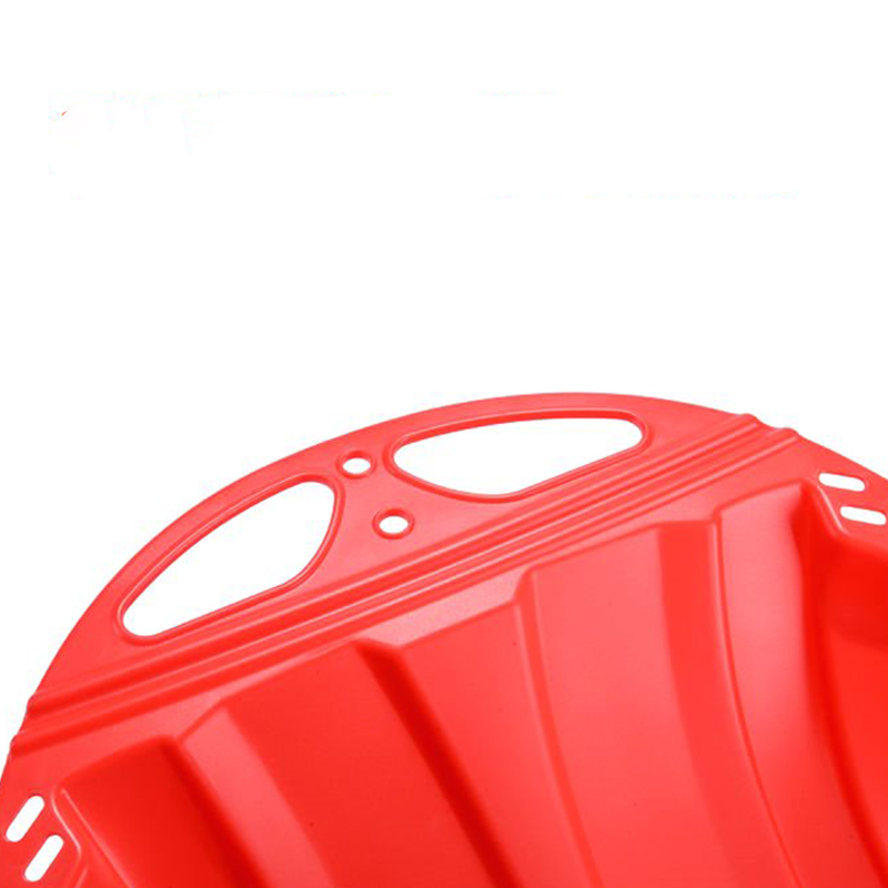 3FT Red Snow Sledge Sleigh Wider Thicker Plastic Sled Christmas Winter Toy