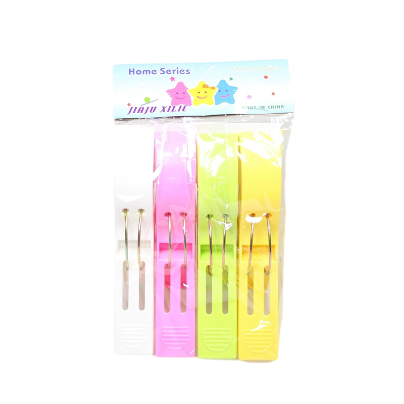4 Pack Jumbo Washing Line Clips Multicolour Clip for Household Use
