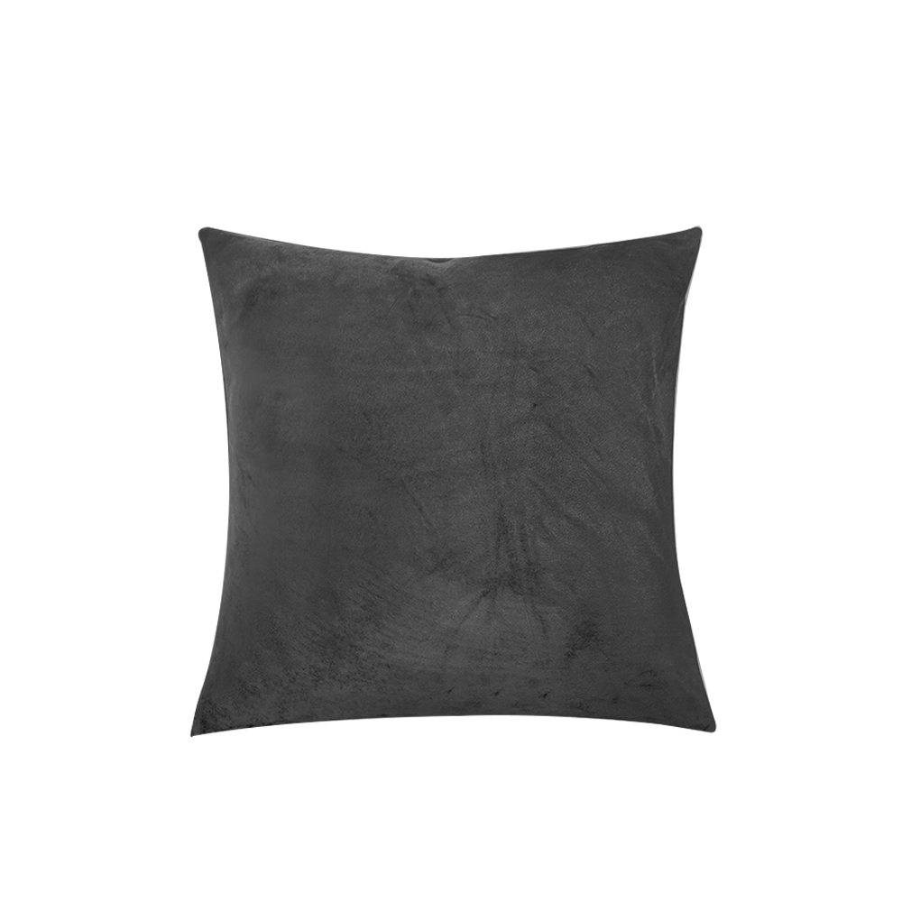 4 Pack Velvet Cushion Cover Square Pillow Decor Bed Sofa Cushion Cover 45x45cm - Dark Grey
