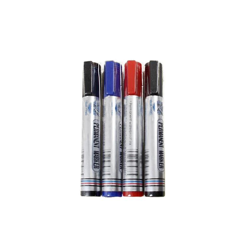 4PCS Markers Oil Based Permanent Marker Fine Point Tip Markers for marking and labelling metal glass rocks Random Colours