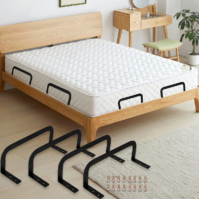 4Pcs Non Slip Mattress Retainer Holder Bracket Guard Mattress Retainer Bar Slip