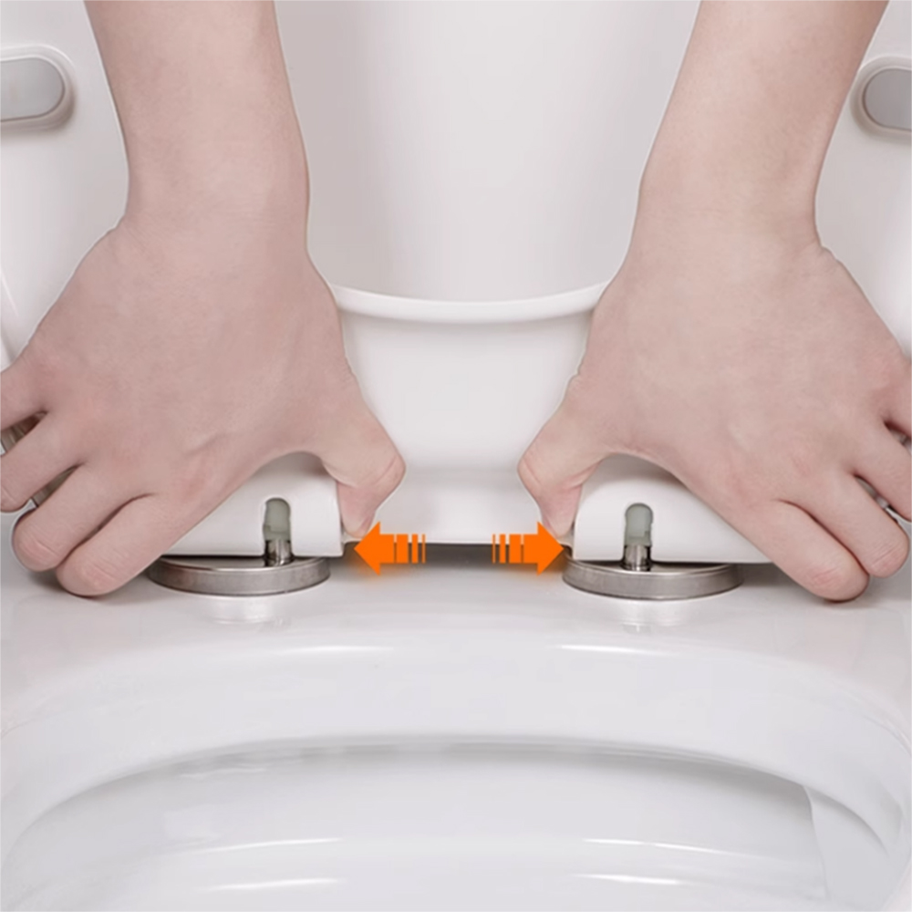 4pcs Quality Top Fix WC Toilet Seat Hinge Fittings Quick Release Hinges