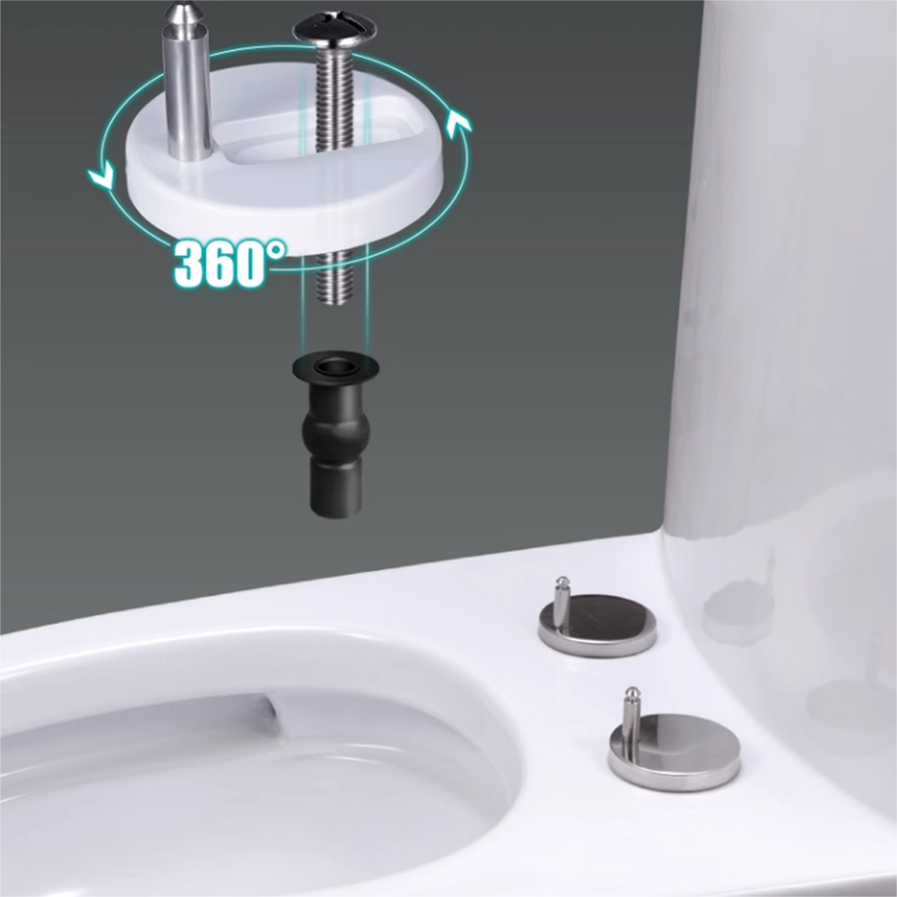 4pcs Quality Top Fix WC Toilet Seat Hinge Fittings Quick Release Hinges