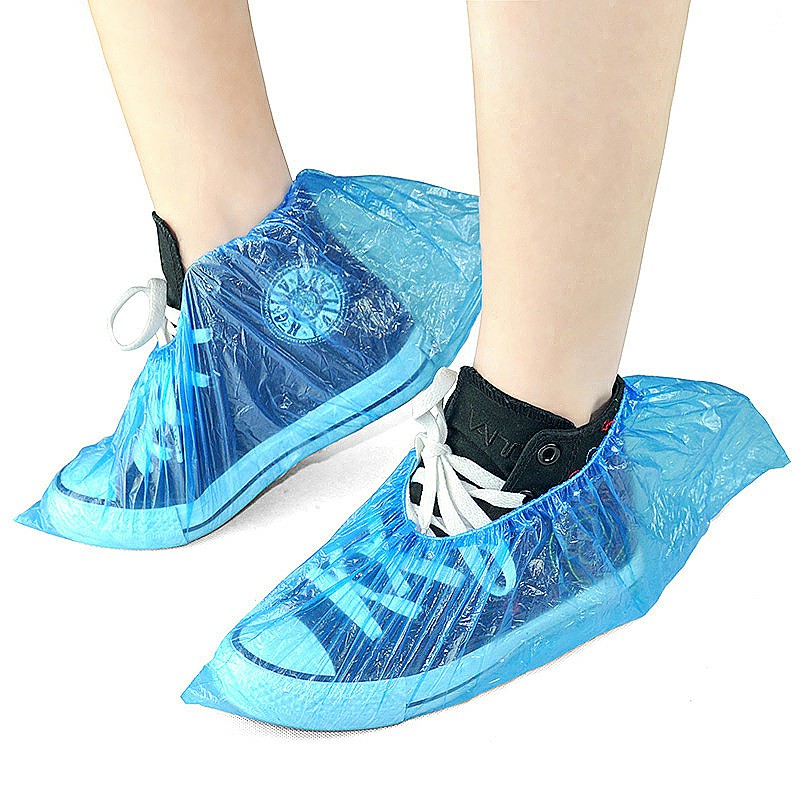 50 Pair Disposable Blue Shoe Covers Overshoes Carpet