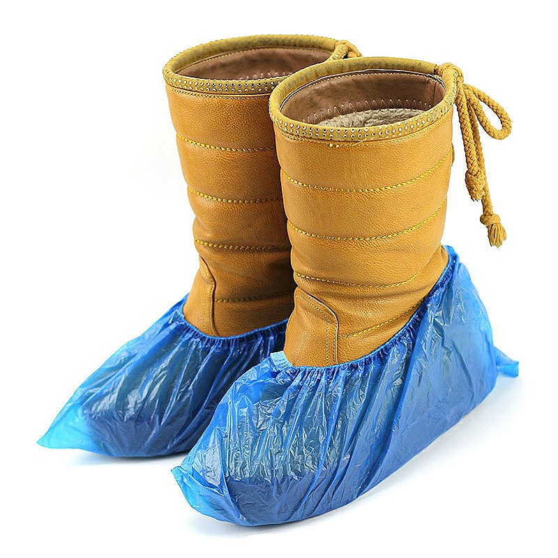 50 Pair Disposable Blue Shoe Covers Overshoes Carpet