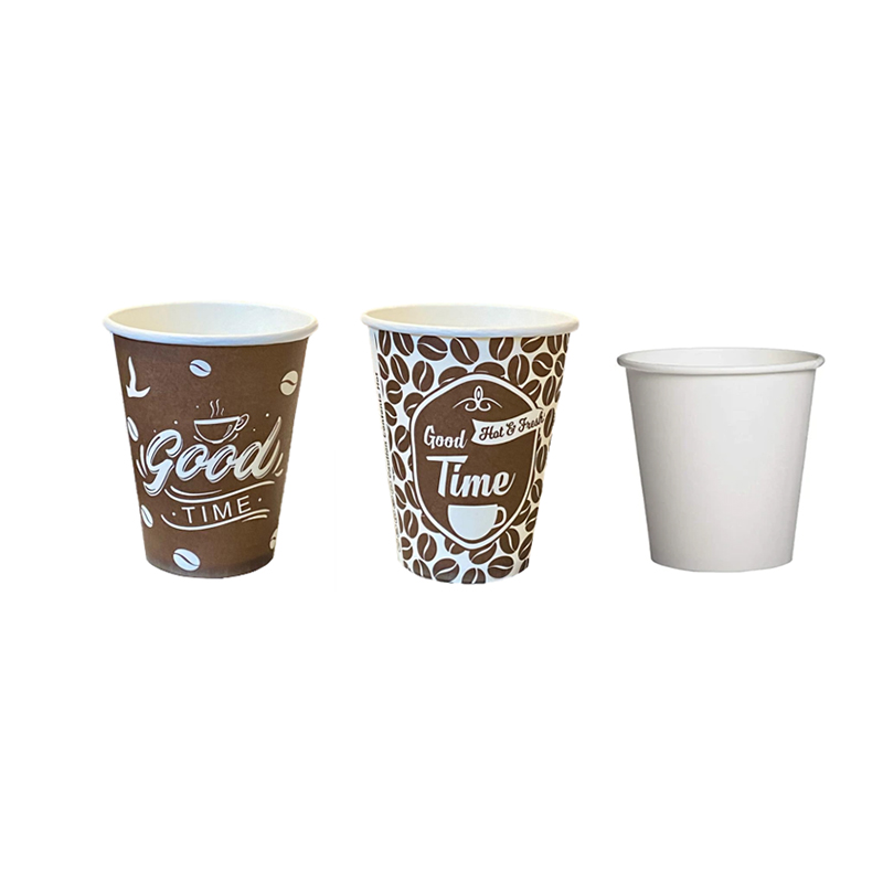 50PCS 8oz Disposable Paper Drinking Cups Paper Cups for DIY Wedding Party Picnic BBQ Travel Random Color