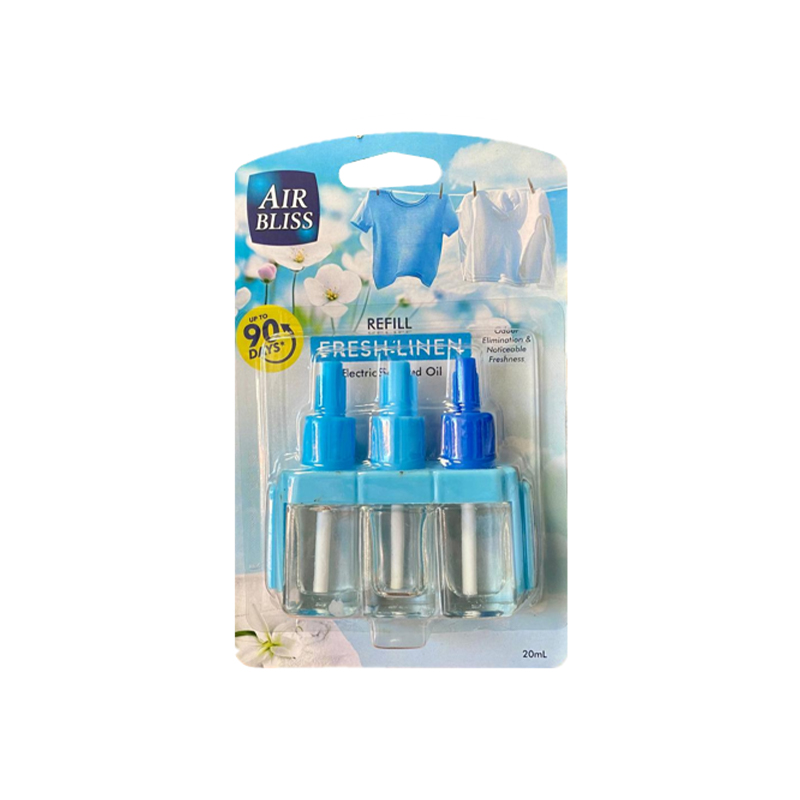 5 Packs 3Volution Plug In Refills Ambi Pur Machine Compatible Air Freshener Scented Oil - Fresh Linen