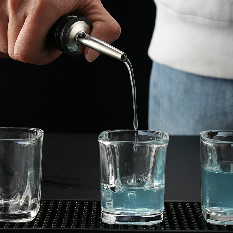 5 pcs Stainless Steel Liquor Spirit Pourer Free Flow Spout Stopper