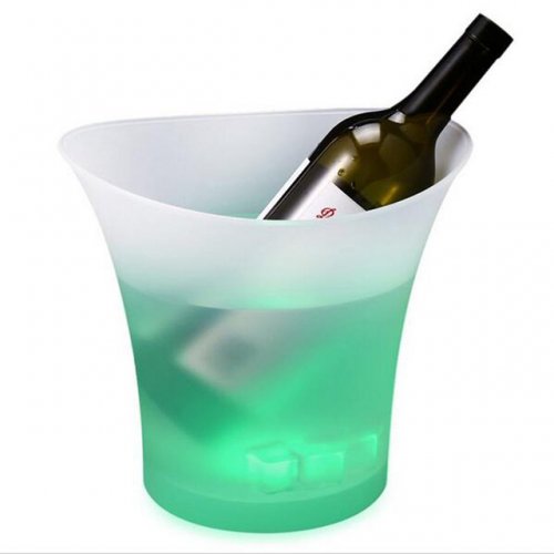 5L LED Colour Changing Ice Bucket Champagne Wine Drinks Cooler