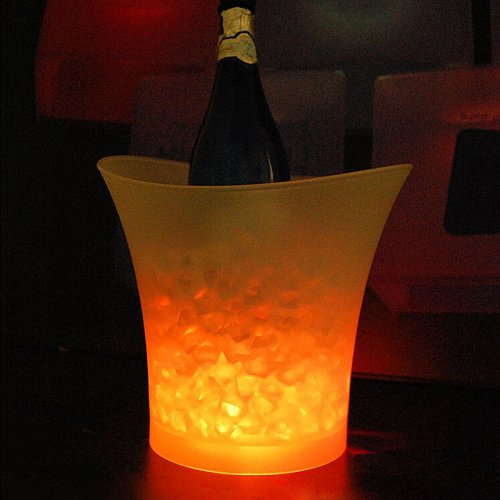 5L LED Colour Changing Ice Bucket Champagne Wine Drinks Cooler