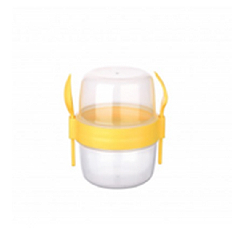 650ml Muesli Container Reusable Yogurt Pot Oatmeal Jar - Random Colour