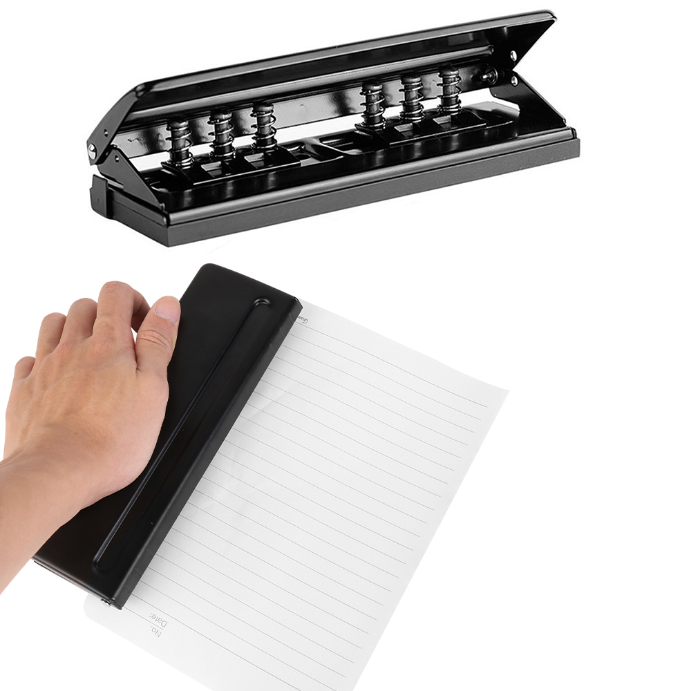 6-Hole Paper Filofax Puncher A4 A5 A6 Adjustable Metal Organiser Hole Puncher