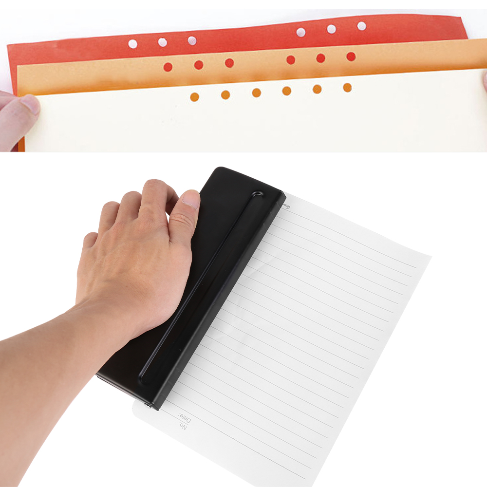 6-Hole Paper Filofax Puncher A4 A5 A6 Adjustable Metal Organiser Hole Puncher