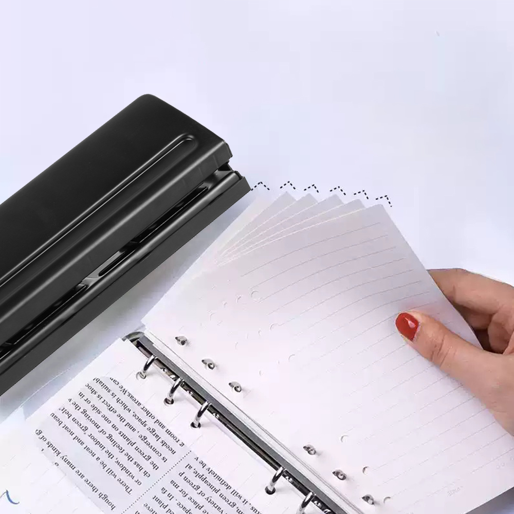 6-Hole Paper Filofax Puncher A4 A5 A6 Adjustable Metal Organiser Hole Puncher