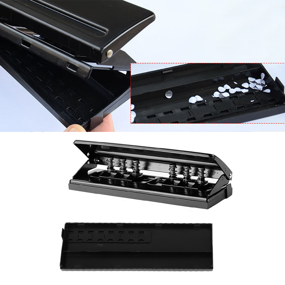 6-Hole Paper Filofax Puncher A4 A5 A6 Adjustable Metal Organiser Hole Puncher