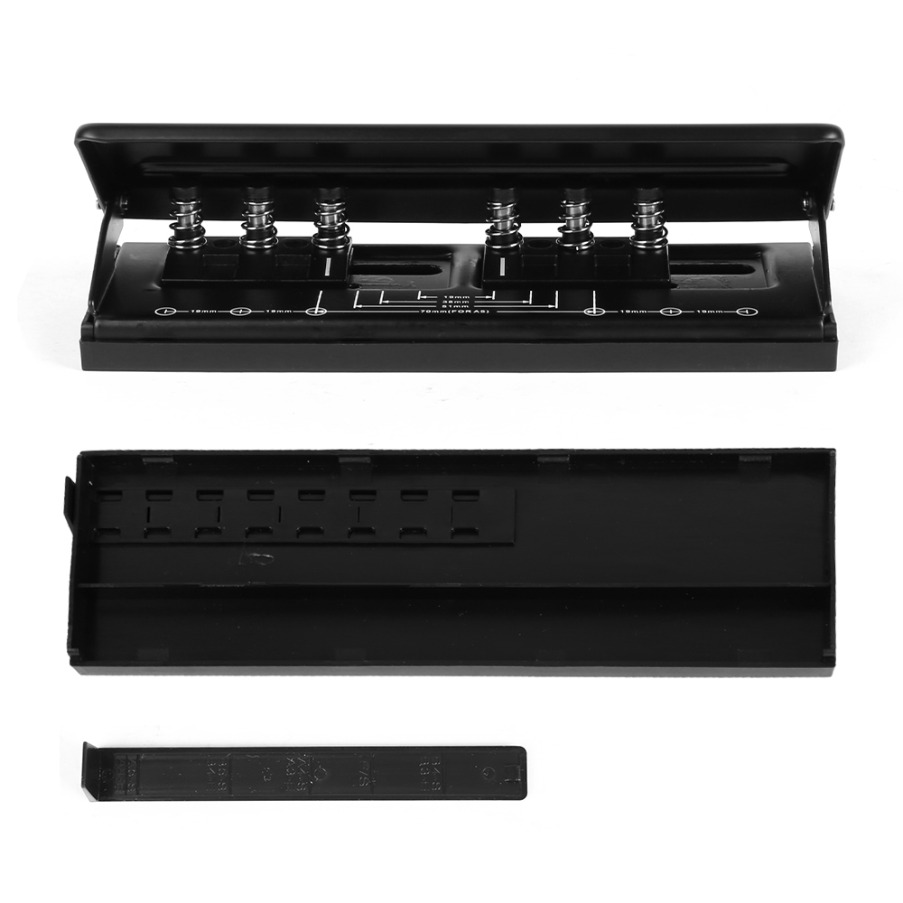 6-Hole Paper Filofax Puncher A4 A5 A6 Adjustable Metal Organiser Hole Puncher