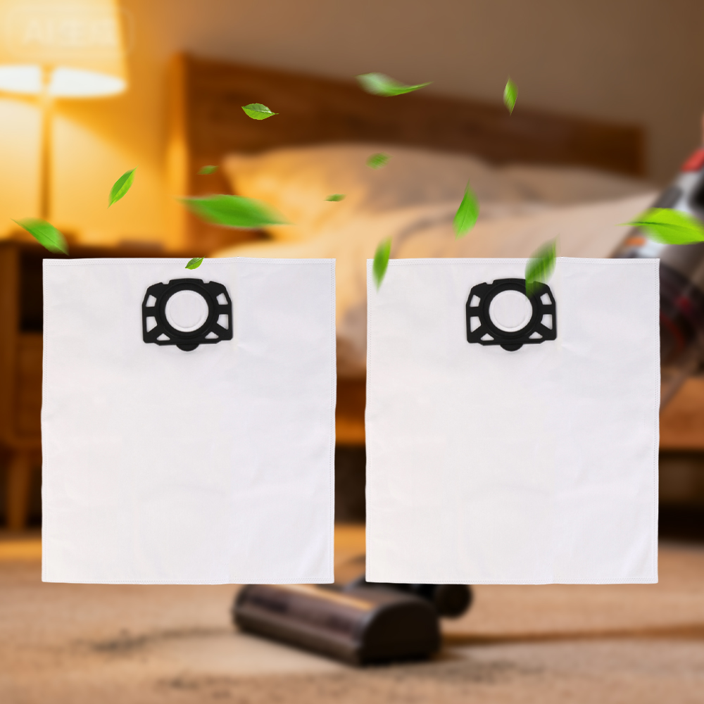 6 Pack Fleece Fabric Dust Bags Compatible with Karcher WD4 Wet Dry Vacuums